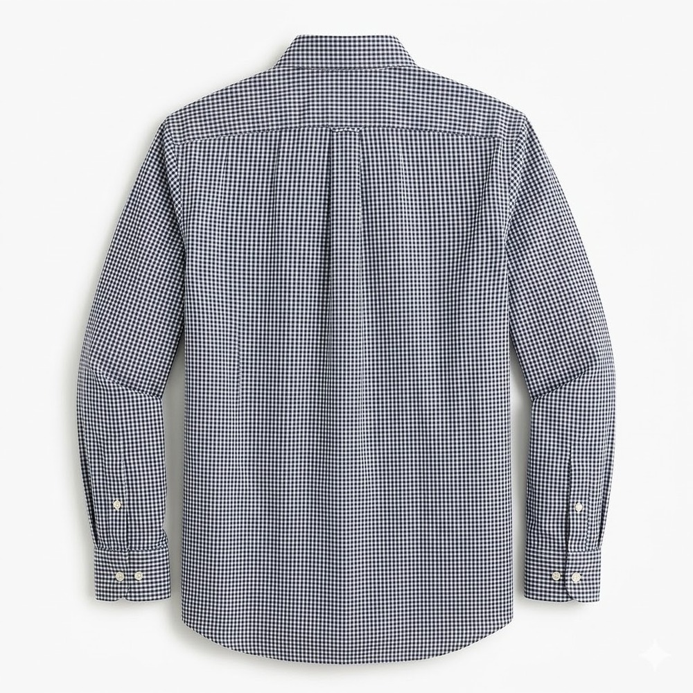 Alan Paine Mens Button Down Shirt Blue Green Long Sleeve Size Medium - CJ - Picture 9 of 10